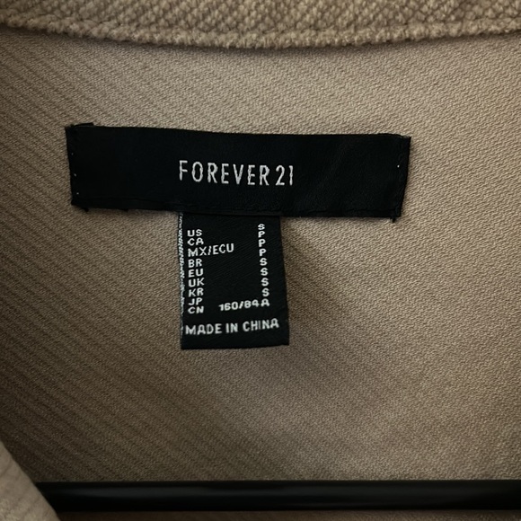 Lightly Used Tan Corduroy Shacket Size S - Picture 2 of 4